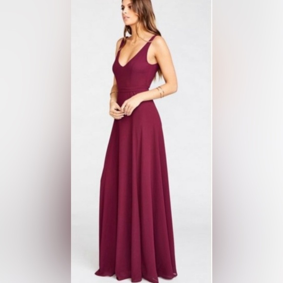 NWT Show Me Your Mumu Jenn Maxi Dress Merlot XXS - Picture 7 of 9